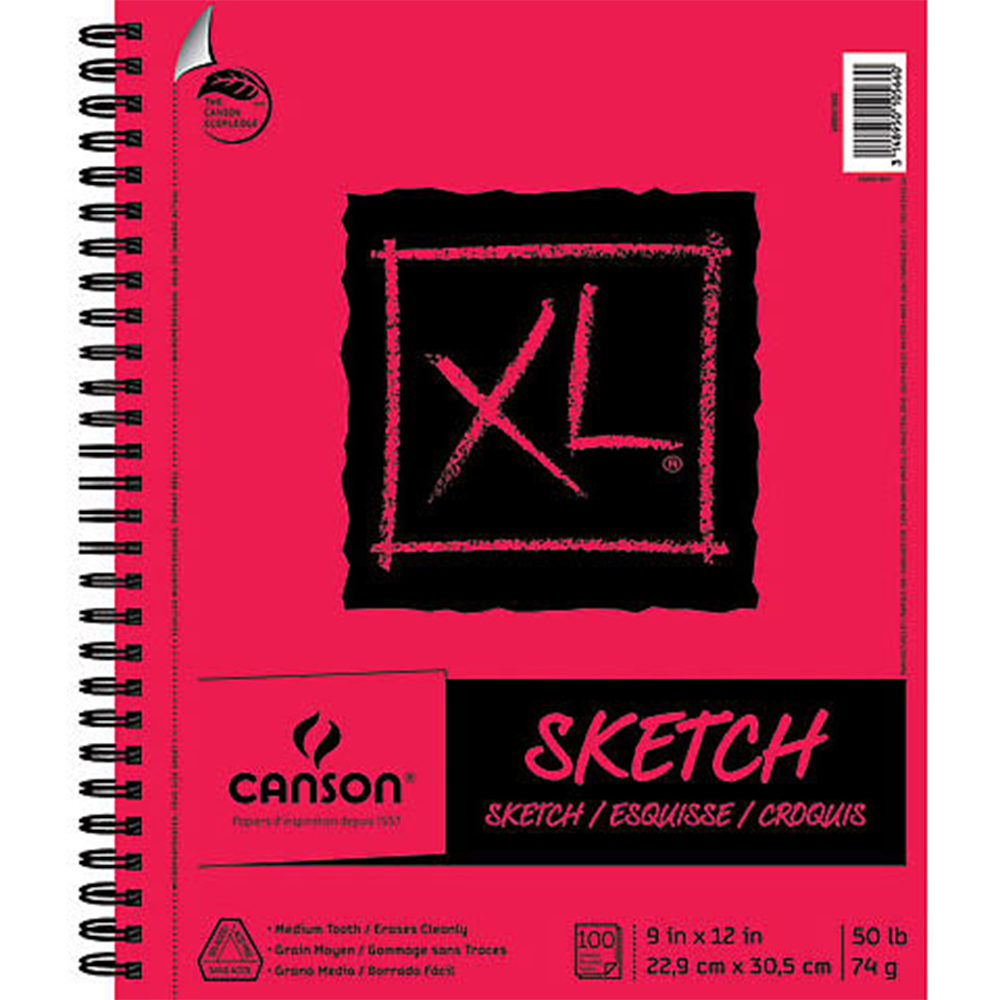 Canson, Biggie, Sketchbook, 50#, 125 Sheets
